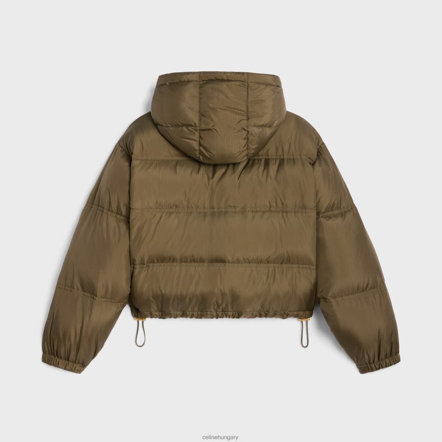 ruházat CELINE vágott triomphe kabát könnyű nylonból kaki nők J6P488705