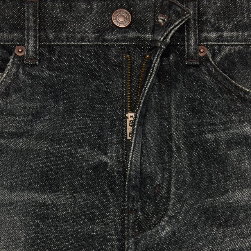 ruházat CELINE cica farmer, mosó farmer fekete jeges öblítés nők J6P488646