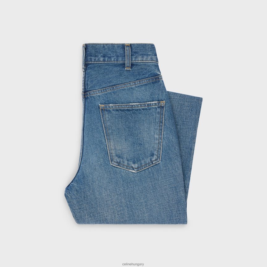 ruházat CELINE dylan kiszélesedő farmer aláírásával, farmerből szakszervezeti mosás nők J6P488862