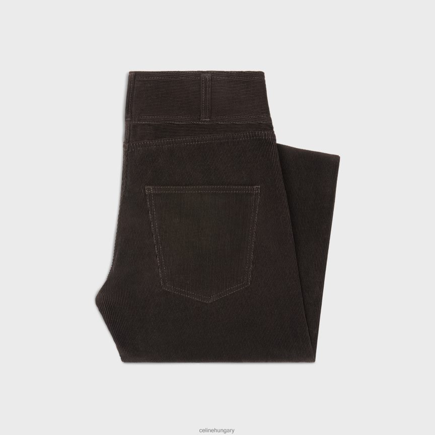 ruházat CELINE jane flare farmer kordbársonyból nyers mosás nők J6P488850