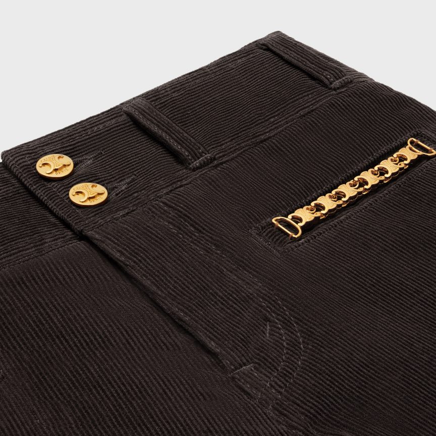 ruházat CELINE jane flare farmer kordbársonyból nyers mosás nők J6P488850