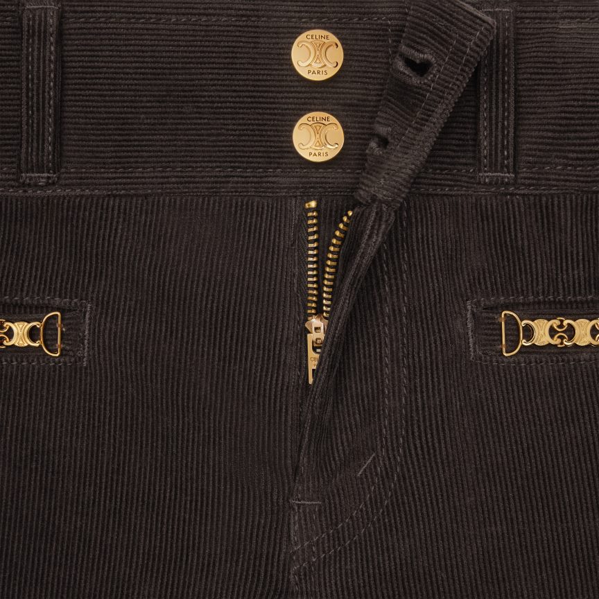 ruházat CELINE jane flare farmer kordbársonyból nyers mosás nők J6P488850