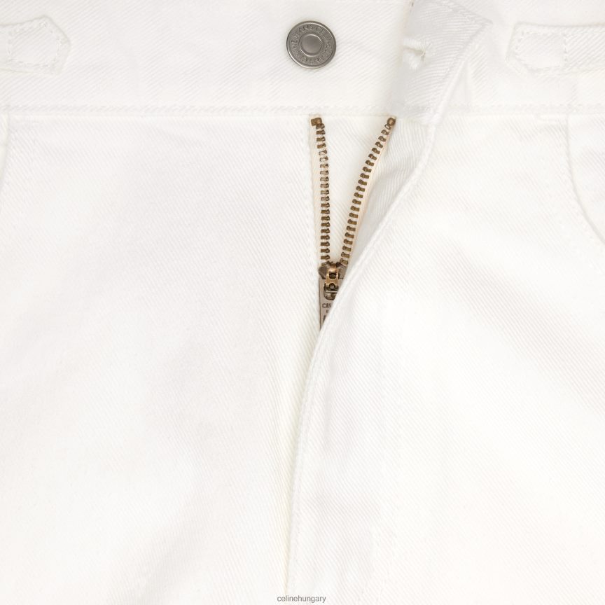 ruházat CELINE jane kiszélesedő farmer farmer optikai fehér mosás nők J6P488856