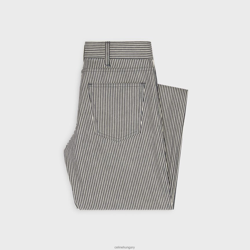 ruházat CELINE jane kiszélesedő farmernadrág hikkori csíkokkal leöblítve nők J6P488854