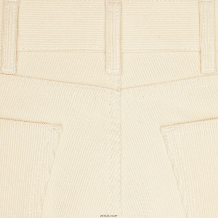 ruházat CELINE jane kiszélesedő kordbársony farmer nyers mosás nők J6P488855