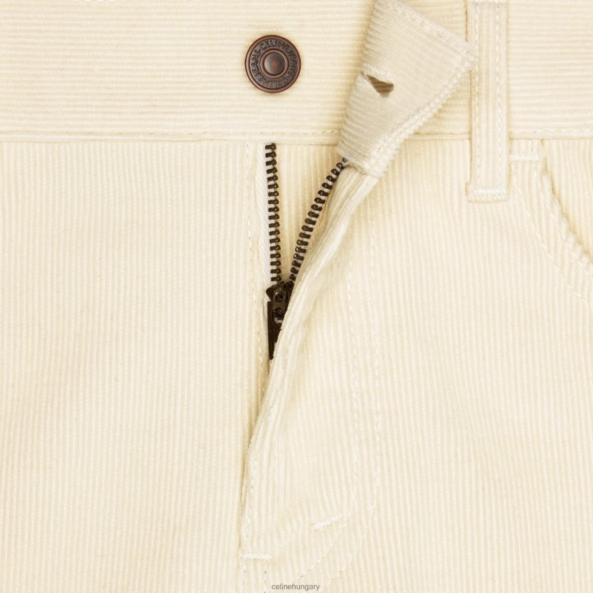 ruházat CELINE jane kiszélesedő kordbársony farmer nyers mosás nők J6P488855