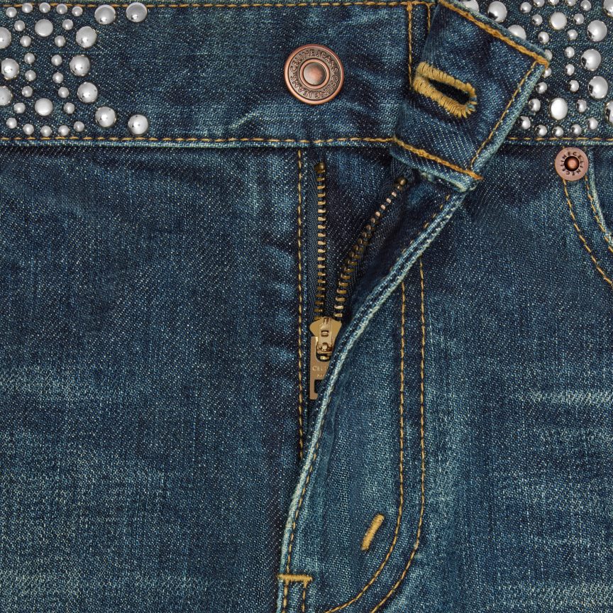 ruházat CELINE neo skinny farmer farmerből tiszta sötét unió mosás nők J6P488868