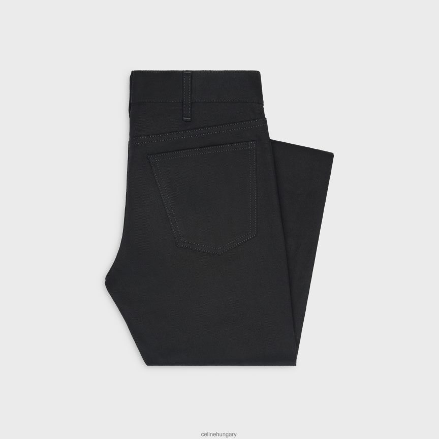 ruházat CELINE neo skinny farmer lemosható farmerből tiszta fekete nők J6P488867