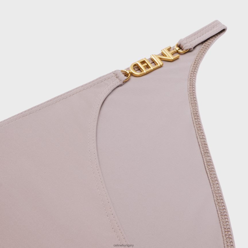 ruházat CELINE fürdőruha alsó matt dzsörzé argilis nők J6P488910