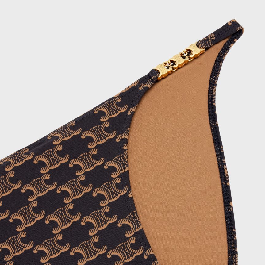 ruházat CELINE fürdőruha alsó monogramos mezben karamell/barna nők J6P488903