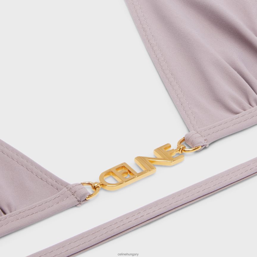 ruházat CELINE háromszög felső matt dzsörzé argilis nők J6P488909