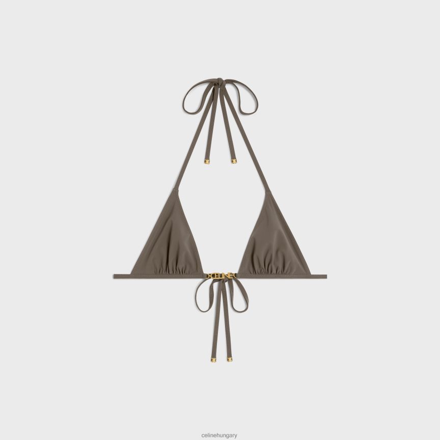 ruházat CELINE háromszög felső matt dzsörzé olajbogyó nők J6P488900