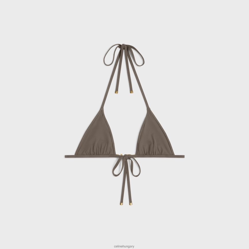 ruházat CELINE háromszög felső matt dzsörzé olajbogyó nők J6P488900