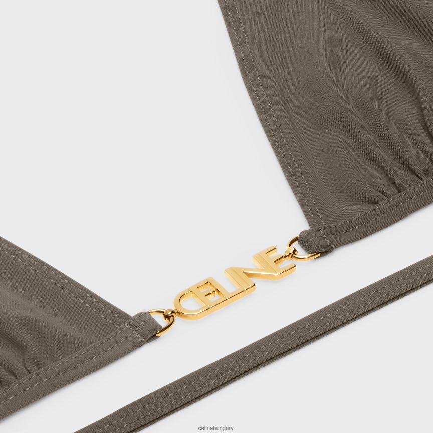 ruházat CELINE háromszög felső matt dzsörzé olajbogyó nők J6P488900