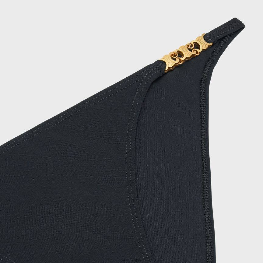 ruházat CELINE triomphe fürdőruha alsó matt mez fekete nők J6P488899