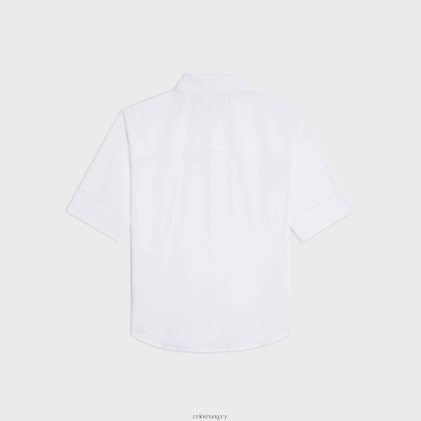 ruházat CELINE chelsea ing pamutbatiszt fehér nők J6P488844