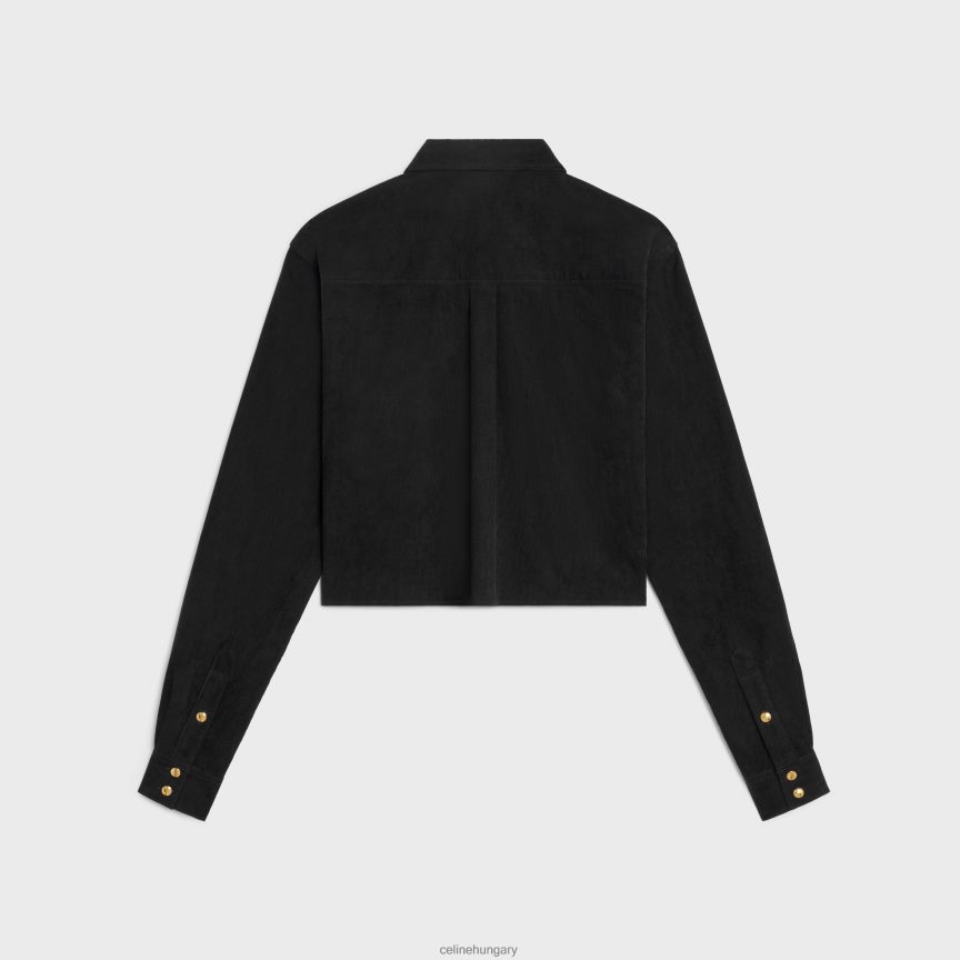 ruházat CELINE vágott kordbársony ing nyers mosás nők J6P488638