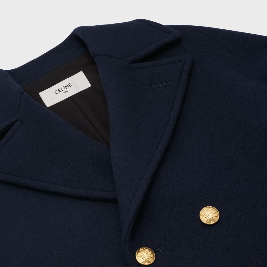 ruházat CELINE laza páva nemezben haditengerészet nők J6P488744