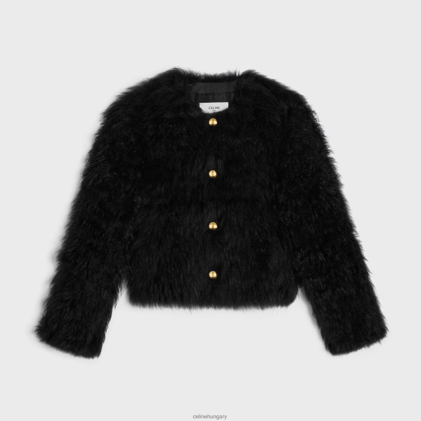 ruházat CELINE hímzett kecskekasmír kardigán fekete nők J6P488620