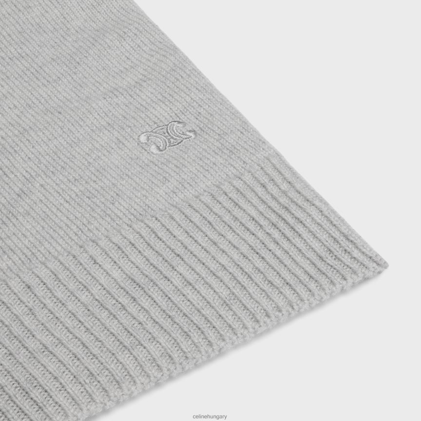 ruházat CELINE triomphe kardigán örökségi kasmírból világos szürke nők J6P488761