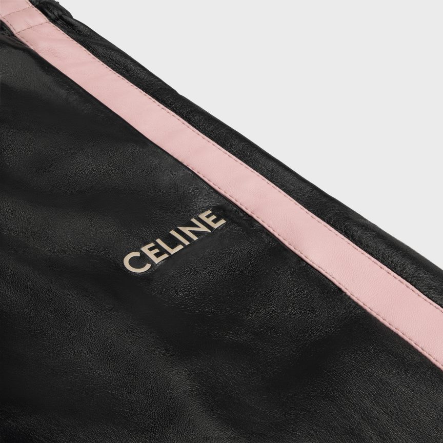 ruházat CELINE atlétanadrág puha báránybőrből fekete/rózsaszín nők J6P488559