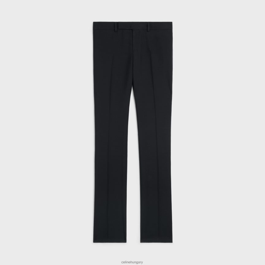 ruházat CELINE dylan szmoking nadrág moherből és selyemből fekete nők J6P488876