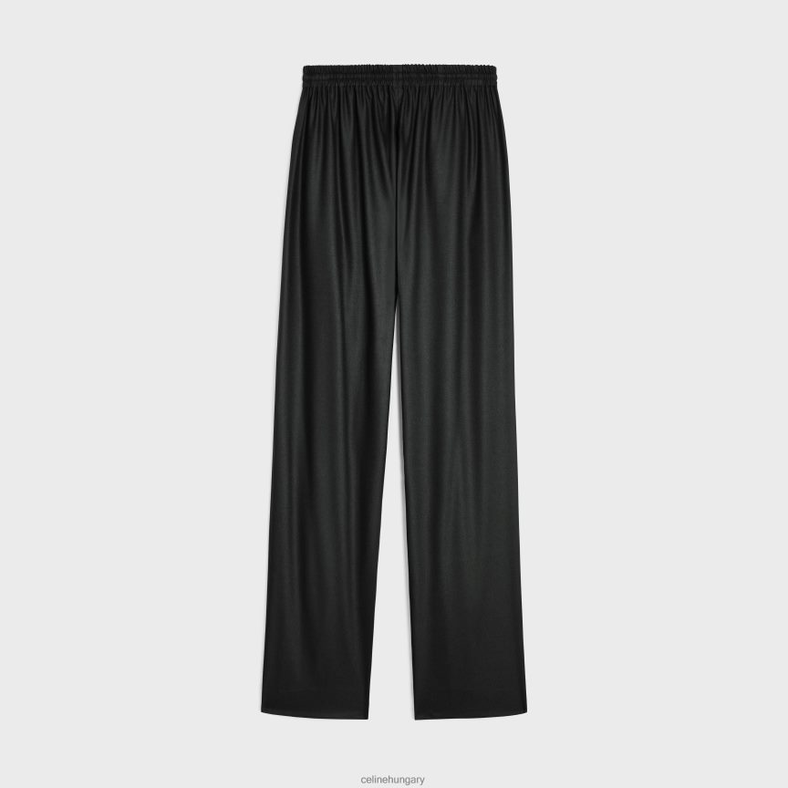 ruházat CELINE egyenes jogging nadrág kasmír flanelből antracit nők J6P488679