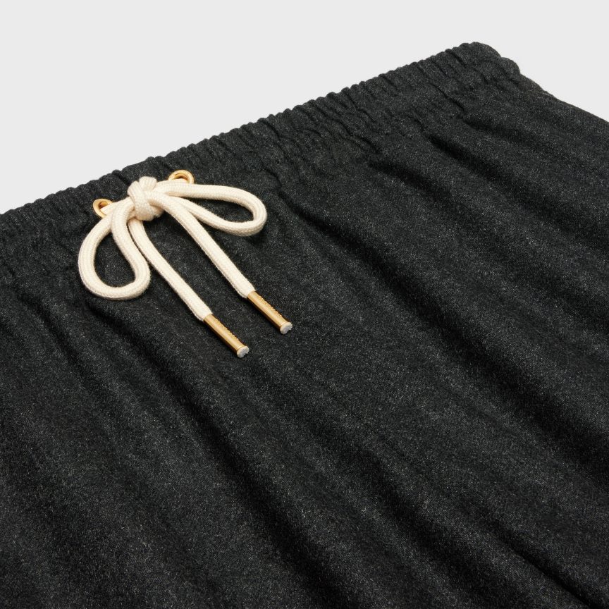 ruházat CELINE egyenes jogging nadrág kasmír flanelből antracit nők J6P488679