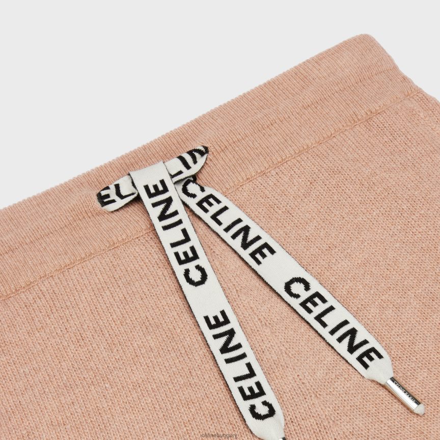 ruházat CELINE kasmír gyapjú sínadrág teve nők J6P488882