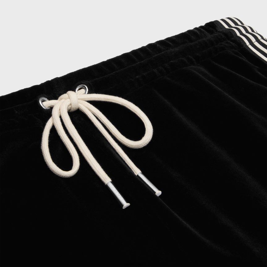 ruházat CELINE tréningruha nadrág bársony mezből fekete-fehér nők J6P488601