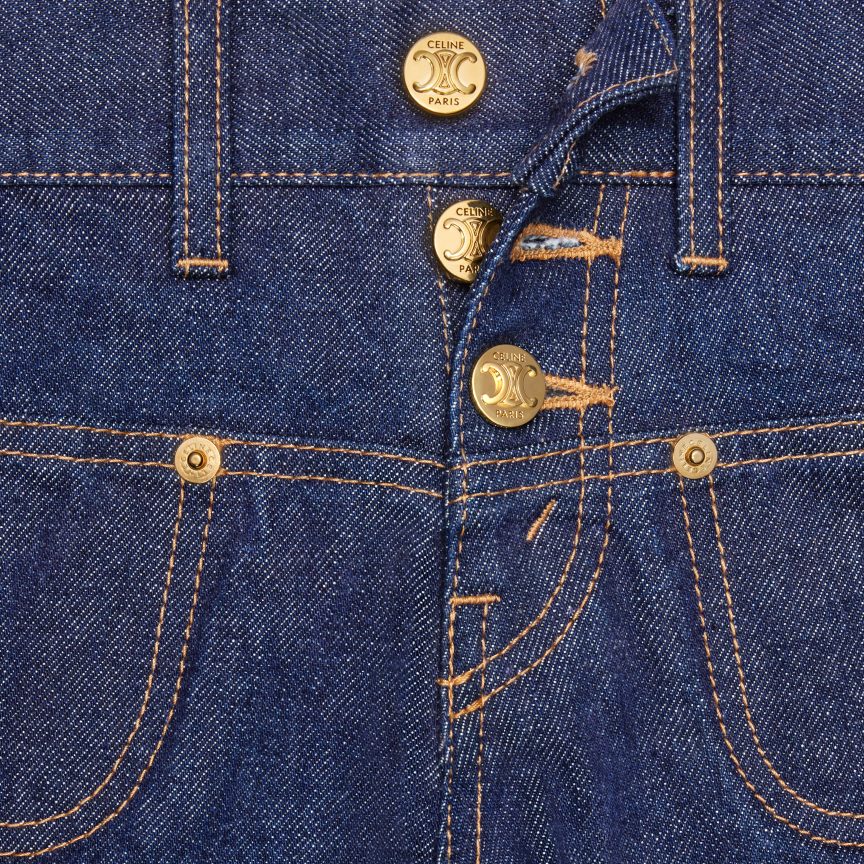 ruházat CELINE mini rövidnadrág mosható farmerből leöblítve nők J6P488891