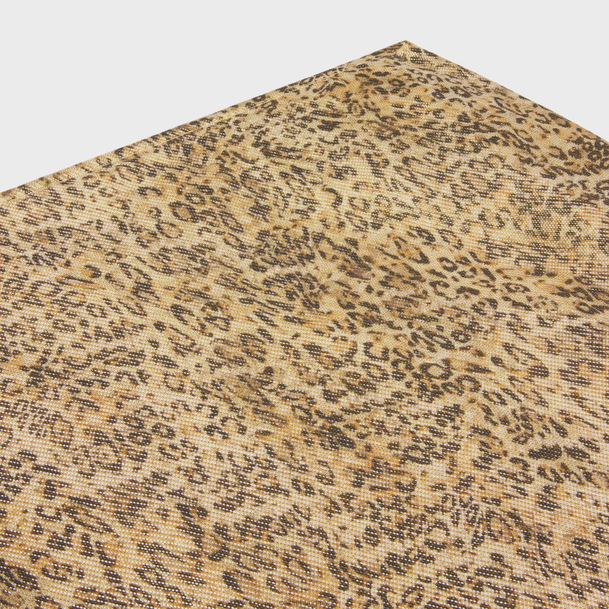 ruházat CELINE kapálós szoknya selyemgeorgette-ből leopárd/argent nők J6P488660