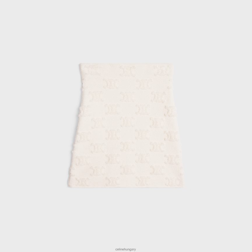 ruházat CELINE miniszoknya triomphe pamut csokorból törtfehér nők J6P488818