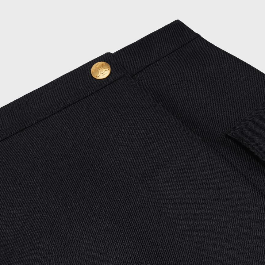 ruházat CELINE szoknya foltos zsebekkel moher gyapjúból fekete nők J6P488817